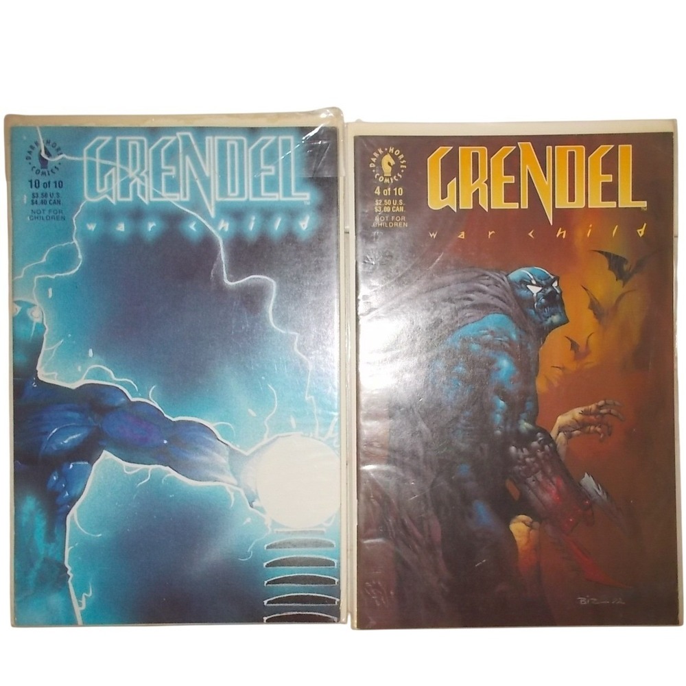 Grendel War Child #4 #10 Dark Horse Comics Matt Wagner Simon Bisley Lot 1992
